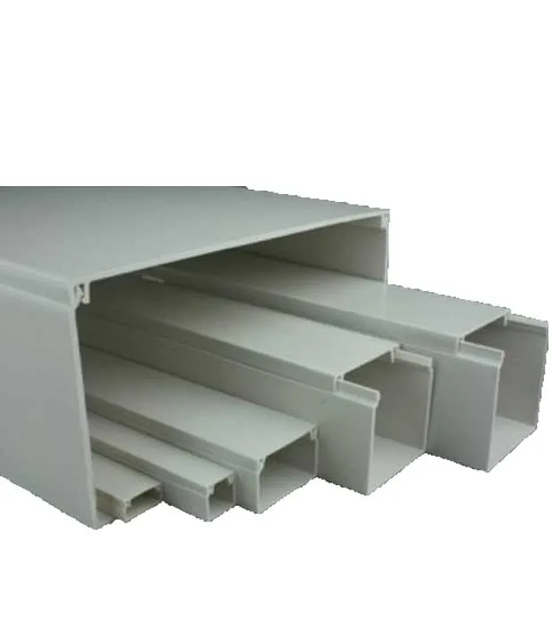 PVC Trunking - Wire Channels - Grey - 100mm W x 100mm H x 3m